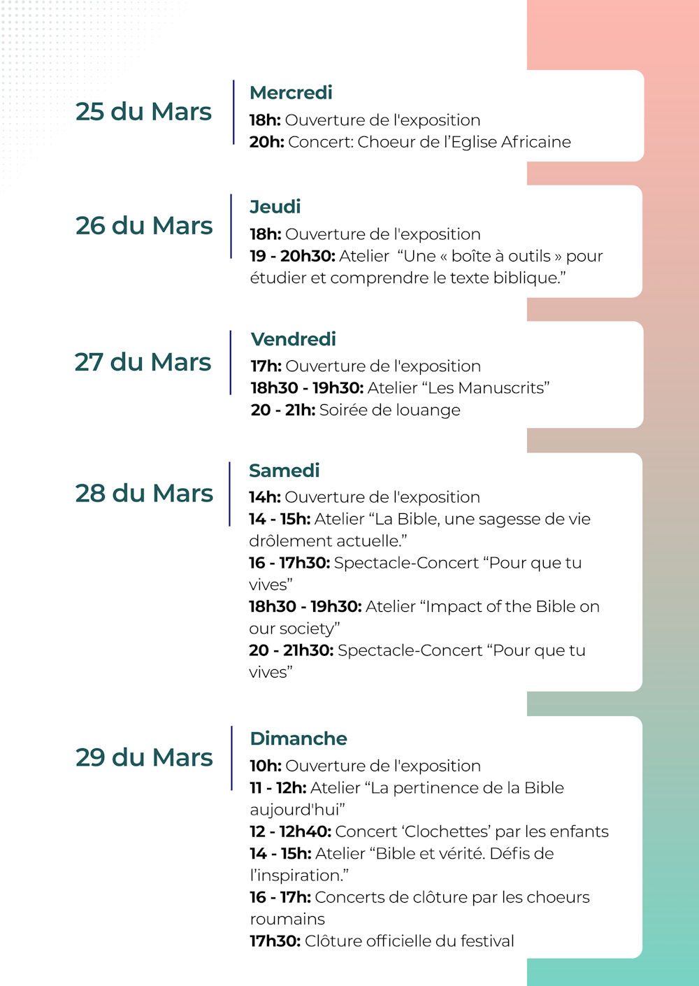 Bible festival